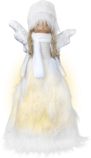 Retlux lichtgevende engel in witte outfit 47 cm