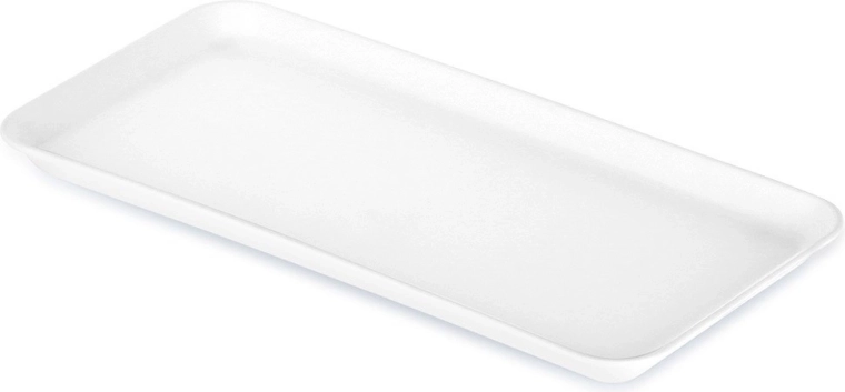 Witte rechthoekige serveerschaal 29,5 × 15 cm