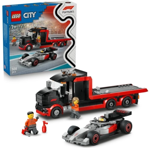 City vrachtwagen F1 met AUDI F1‑monoposto