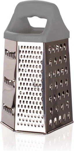 Zeszijdige roestvrijstalen rasp 22,5 cm Culinaria Grey