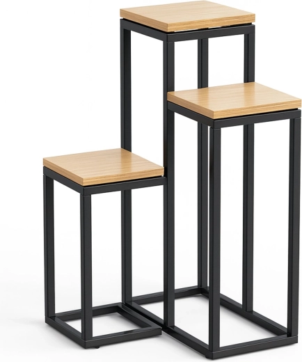 Plantenstandaard Renew Force loft 67 cm met 3 planken in craft-decor - 1 stuk