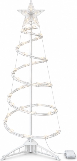 Spiraalvormige led-kerstboom met ster 94 cm