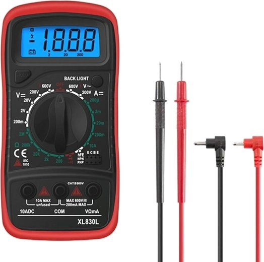 Ag102d multimeter xl830l + 2 sondes rood