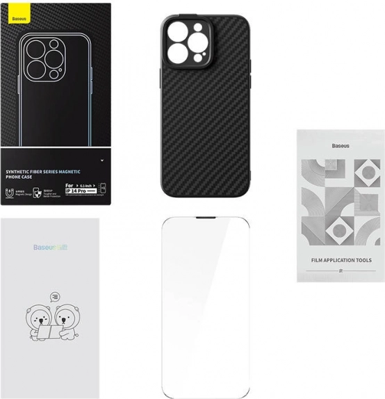 Baseus magnetische hoes voor iPhone 14 Pro zwart