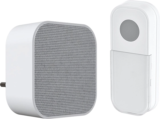 Solight draadloze deurbel voor in het stopcontact met learning code, bereik 180 m, wit