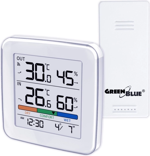 Draadloos weerstation voor thuis met sensor GREENBLUE GB169