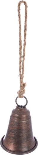 Hangende metalen bel bruin 8 cm