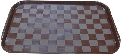 Kunststof serveerschaal 49 × 35 cm, mix van kleuren