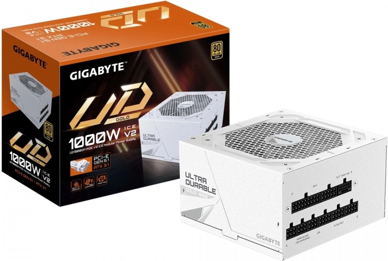 Modulaire voeding 1000 W 80+ Gold ATX 3.1 met 16‑pins PCIe Gen 5.1-kabel
