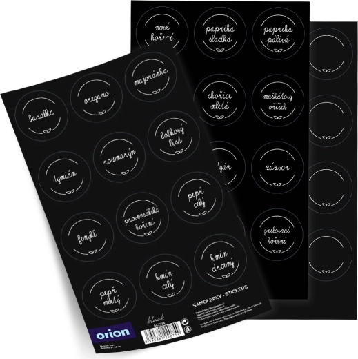 Kruidenpotjesstickers Black mix 36 CZ