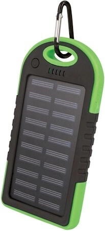 Setty zonne-energie powerbank 5000 mAh groen