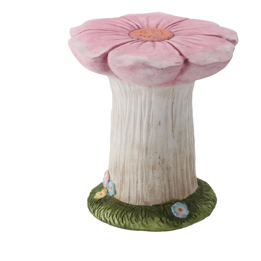 Tuinstandaard voor bloempot roze bloem