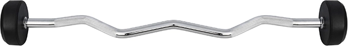 EZ-curlstang (gebogen halterstang) HMS Premium 15 kg
