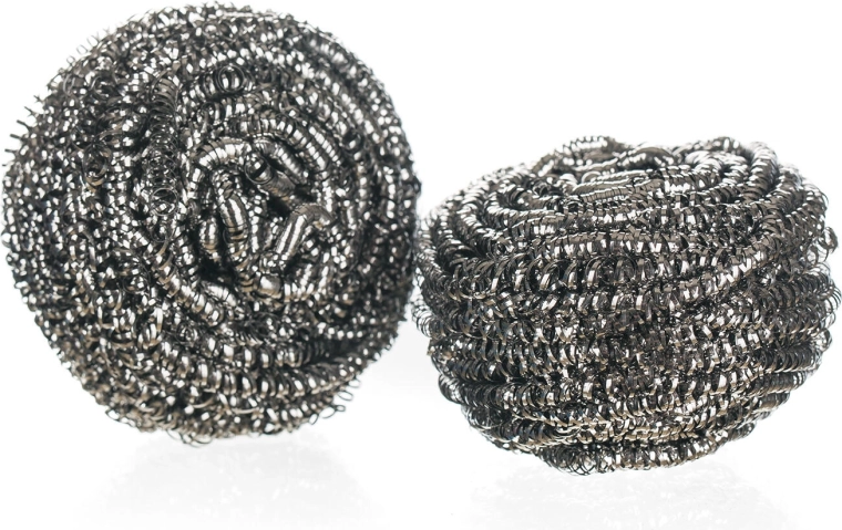 RVS schuurspons 15 g, verpakking 2 stuks