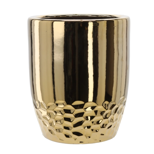 Keramische bloempotcover goud 31,5 × 31,5 × 38,5 cm