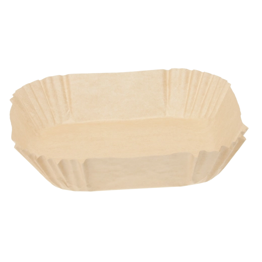 Papieren vierkante inlegvellen voor heteluchtfriteuse 16 × 4,5 cm, 50 stuks