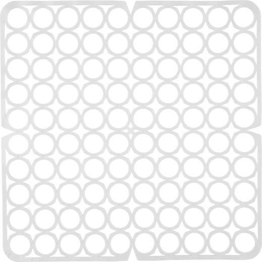 Elastisch gootsteenrooster 27,5 × 27,5 cm zwart