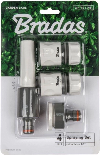 Startset voor slangen 4-in-1 WHITE LINE met sproeier en snelkoppelingen