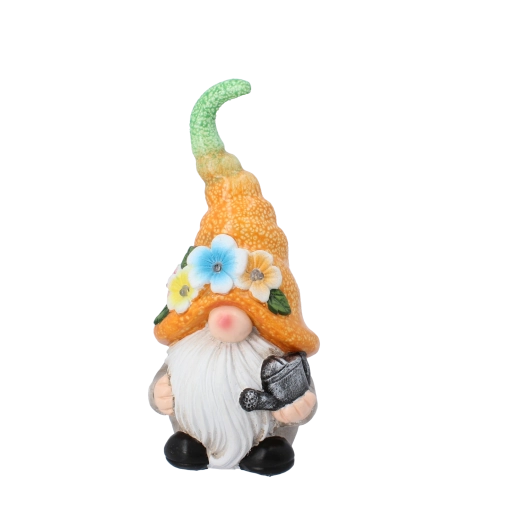 Tuinkabouter met LED-verlichting – decoratie jongen of meisje, set van 2 stuks