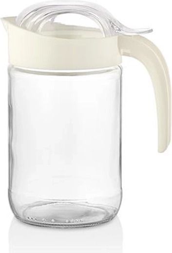 Glazen kan met deksel Qlux Fiore 660 ml