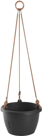 Zelfwatergevende hangbloembak MARINA 25 antraciet