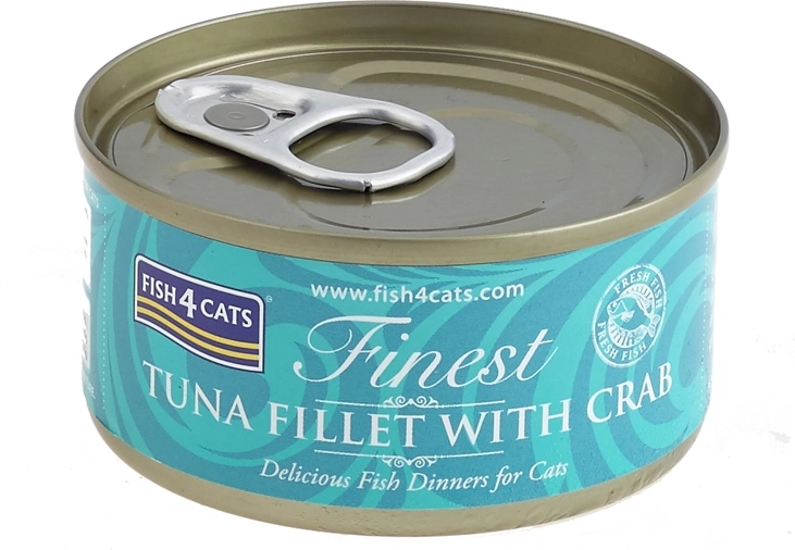 Kattenvoer in blik tonijn met krab FISH4CATS 70 g