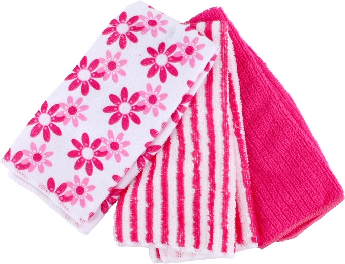 Set van 3 badstof keukendoekjes 30 × 45 cm