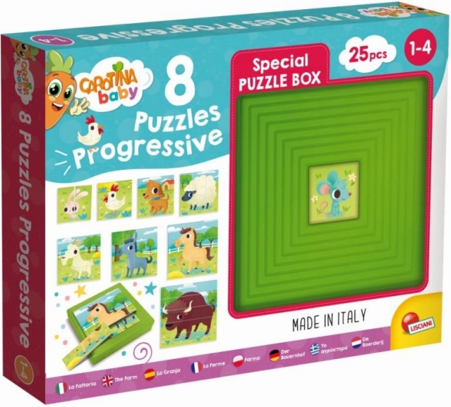 Progressieve puzzel CAROTINA Baby – boerderij