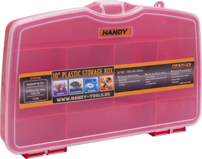 Plastic opbergkoffertje voor accessoires