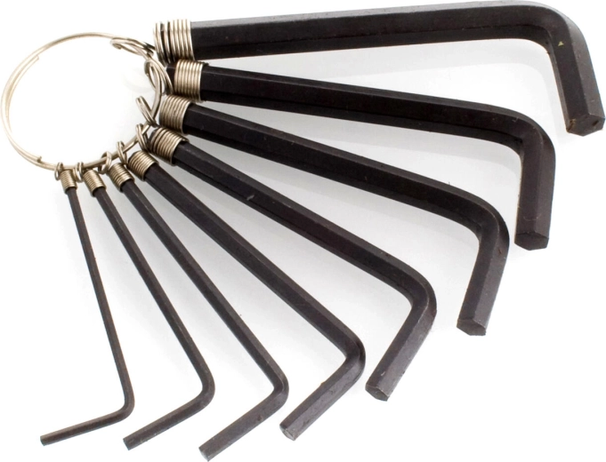 Set inbussleutels 1,5–6 mm, 8-delig