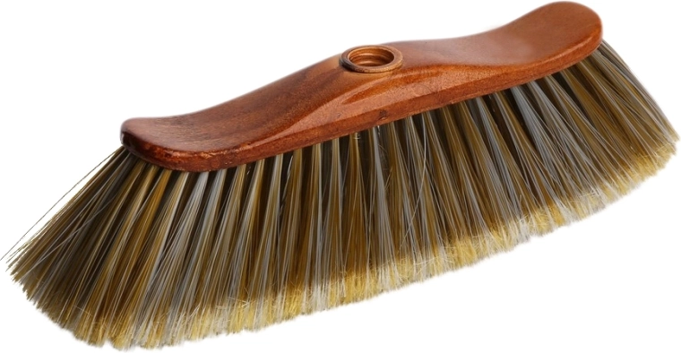 Mirella bezem van natuurlijk hout met rubberen hoeken