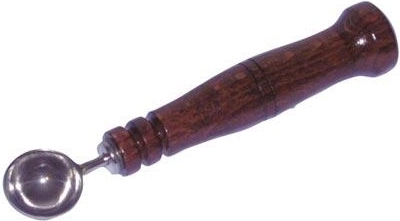 RVS appelboorder met houten handvat