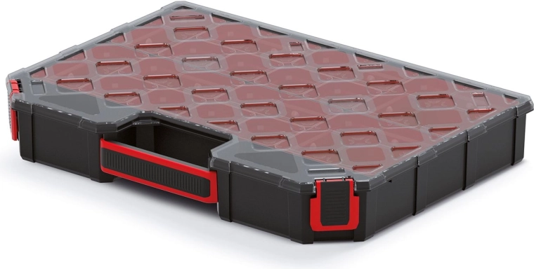 Organizer Tager Carbo Plus met polycarbonaat deksel 390 × 284 × 60 mm