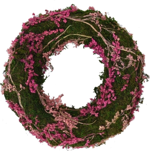 Roze moskrans 25 cm