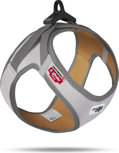 Curli reflexief lichtgevend hondentuig Glow reflective gray 3XS (1,5–3 kg)