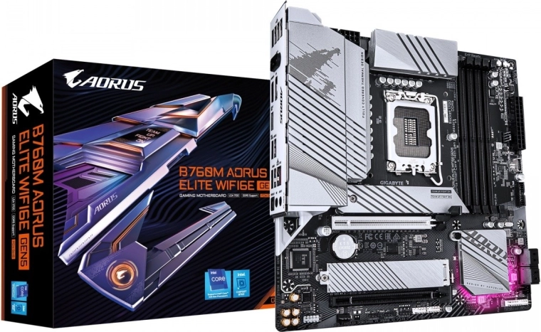 Moederbord B760M AORUS ELITE WiFi 6E GEN5 (LGA1700, DDR5, mATX)