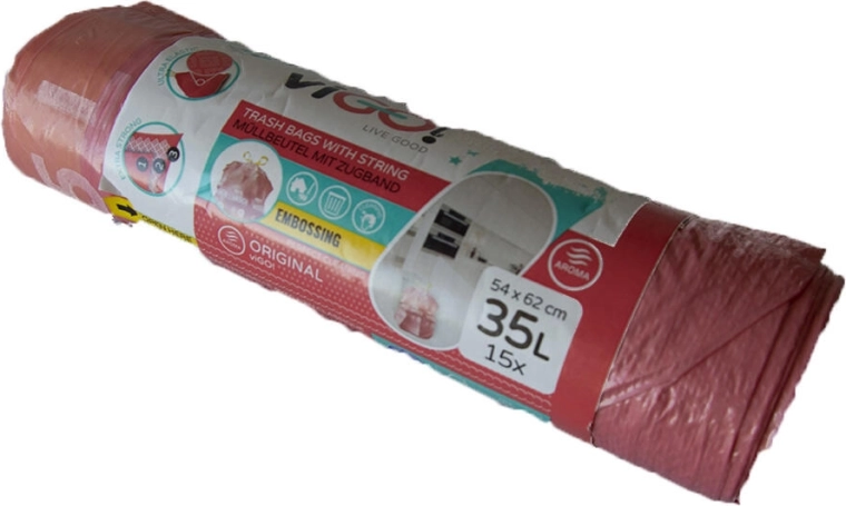 Trekbands vuilniszakken 35 l met frambozengeur 4 Seasons (15 stuks)