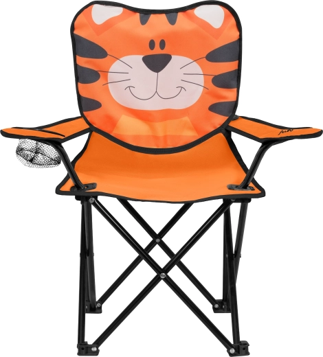 Kinder inklapbare stoel NILS Fun Tiger met bekerhouder