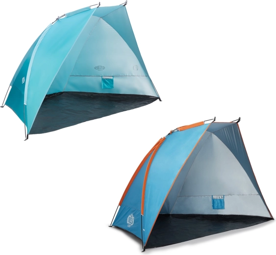 Strandtente NILS Camp NC8030 blauw‑oranje XXL
