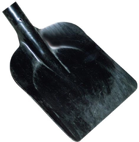 Schep 19 cm zonder steel, zwart