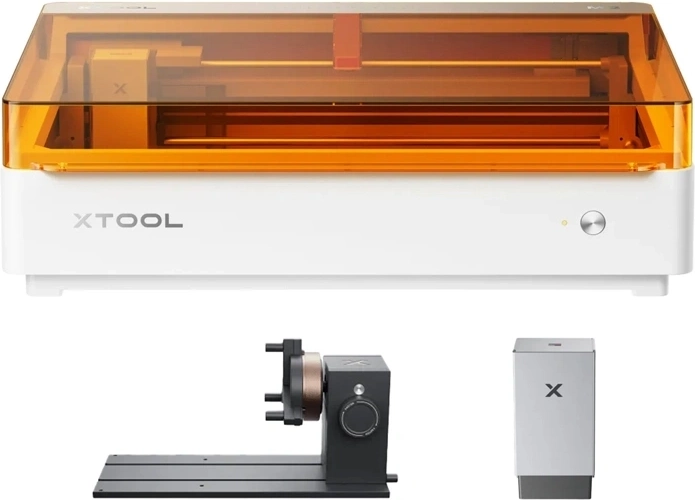 xTool M2 Deluxe 10 W lasergraveerder en -snijder met CMYK-module en rotatieset RA3 Lite