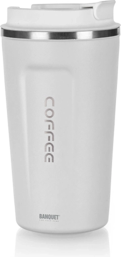 Thermobeker 450 ml Arty wit rvs