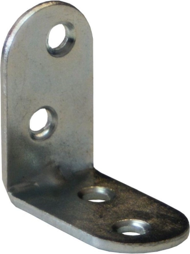 Montagehoek met persing 40 × 18 × 2 mm, verzinkt, wit (20 stuks)