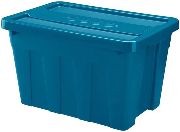 Kunststof opbergbox met deksel HEIDRUN 100 l