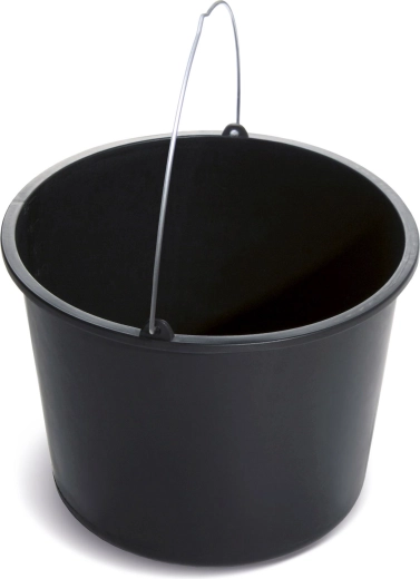 Bouwemmer 16 l met metalen handvat en tuit