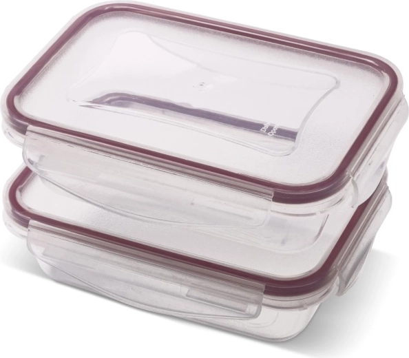 Lamart Clip set rechthoekige bewaardozen 2 × 400 ml