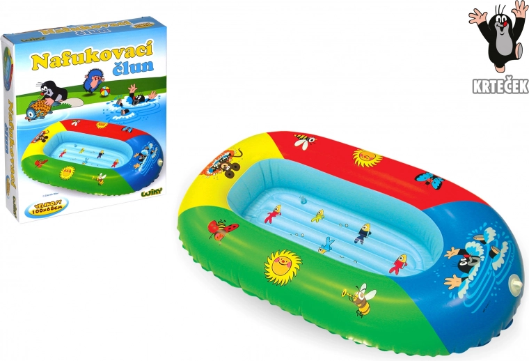 Opblaasbare kinderboot met Kleine Mol