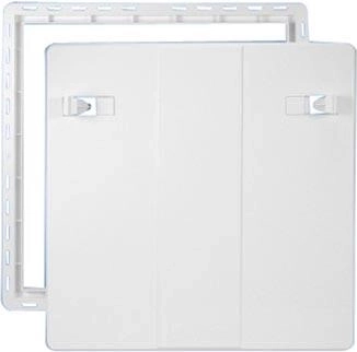 Revisieluik 500 × 500 mm kunststof wit