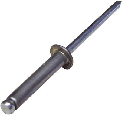 Trekpop 4,8 × 12 mm aluminium/staal (100 stuks)