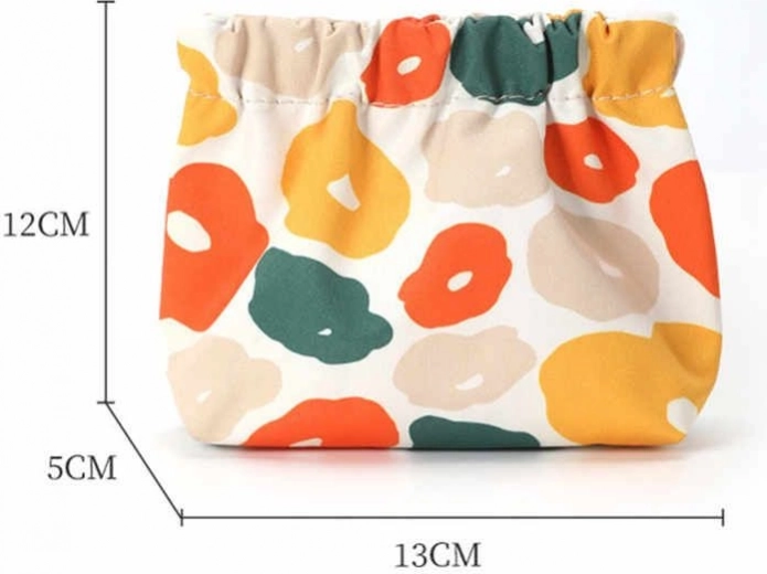 Multifunctioneel dames toilettasje voor in de handtas met bloemenpatroon